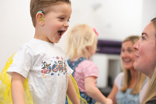 Child with cochlear implant